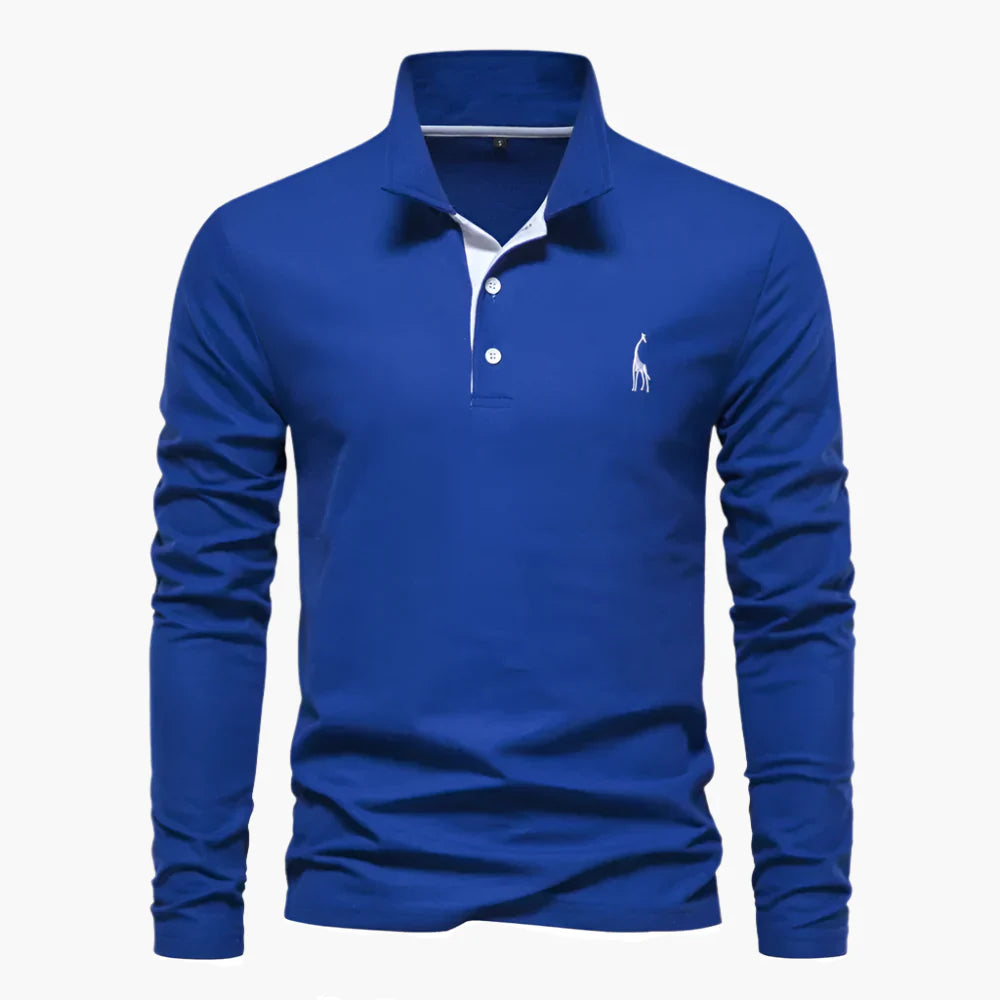 Men's Long Sleeve Polo – Classic Polo Shirt for Leisure & Business