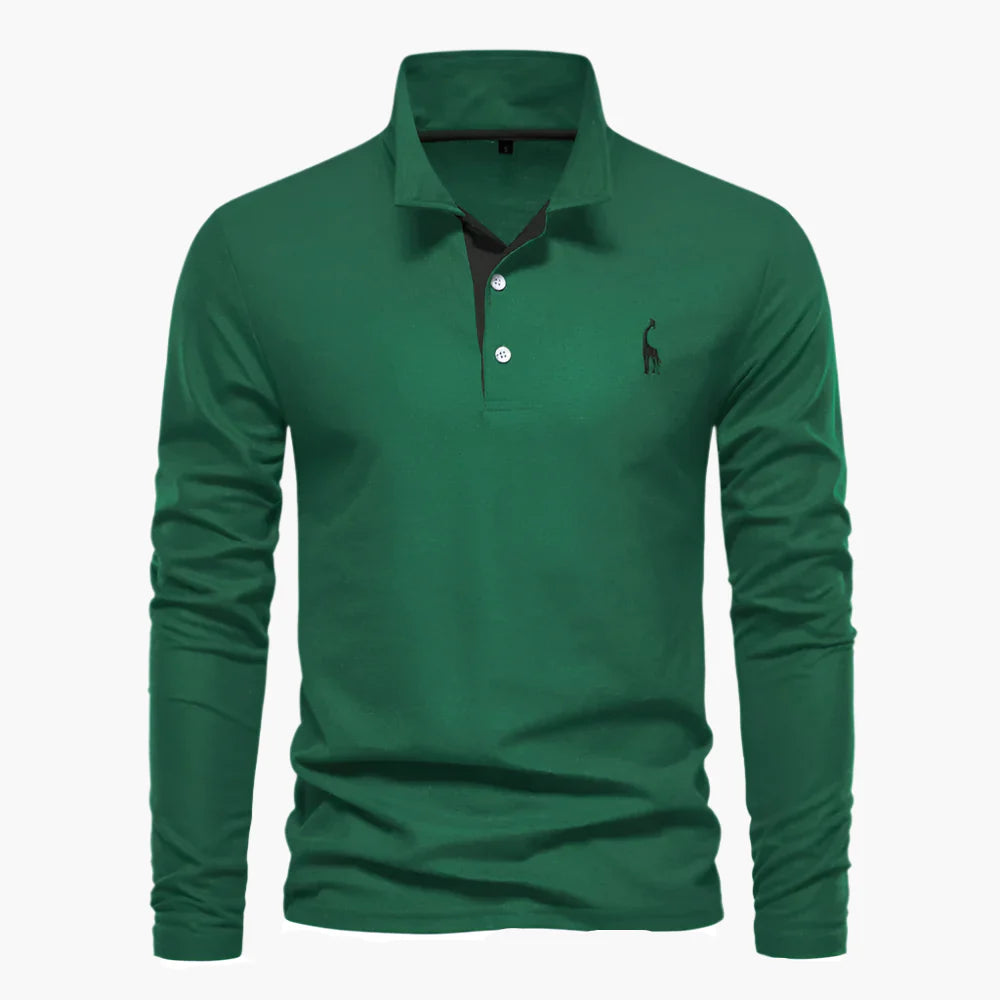 Men's Long Sleeve Polo – Classic Polo Shirt for Leisure & Business