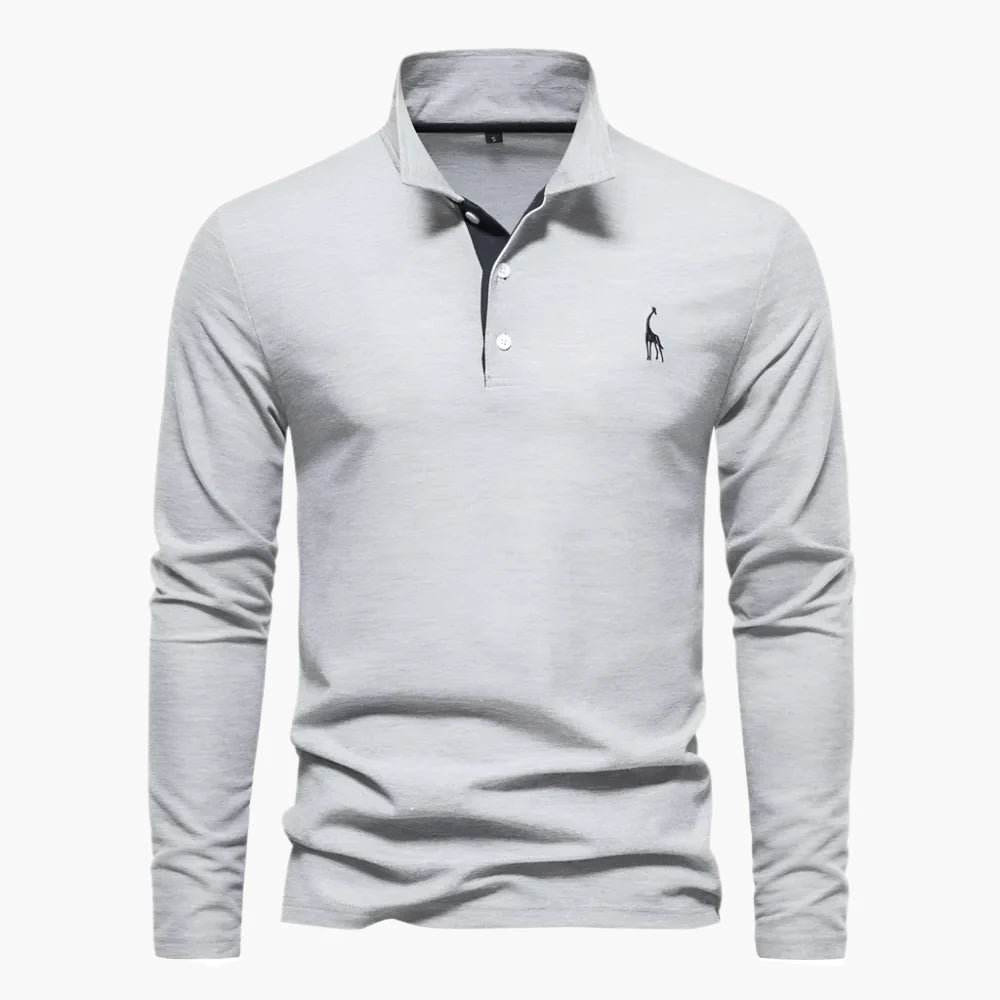 Men's Long Sleeve Polo – Classic Polo Shirt for Leisure & Business