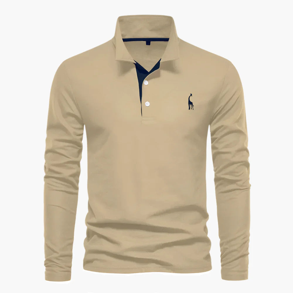 Men's Long Sleeve Polo – Classic Polo Shirt for Leisure & Business