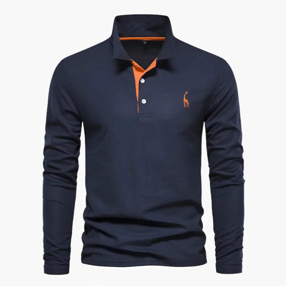 Men's Long Sleeve Polo – Classic Polo Shirt for Leisure & Business
