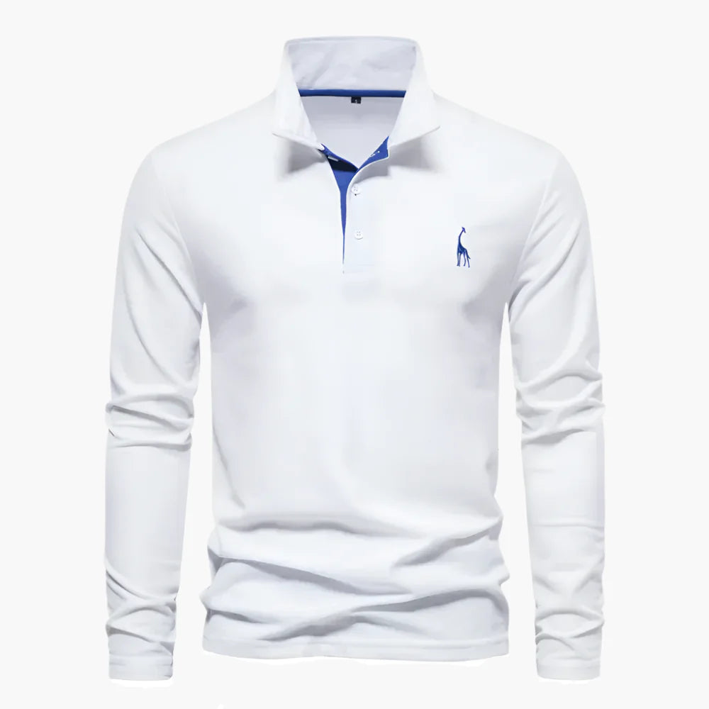 Men's Long Sleeve Polo – Classic Polo Shirt for Leisure & Business