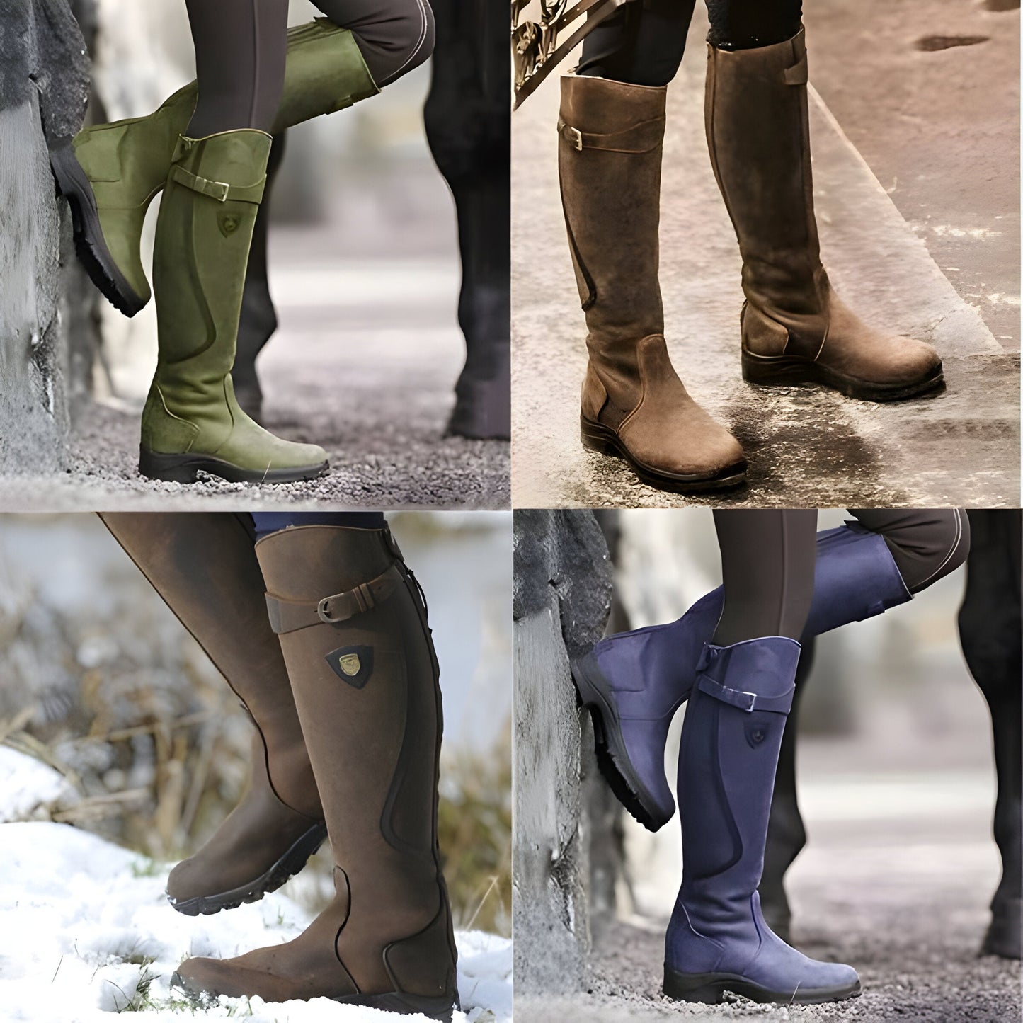 Damen Reitstiefel Wasserdicht Leicht Outdoor Reitmode – Stilvolle Allwetter-Stiefel für Freizeit und Abenteuer