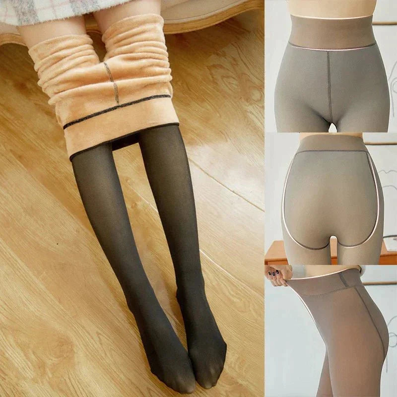 Damen Winterstrumpfhose – Modische, super dehnbare Strumpfhose für kalte Tage, blickdicht und komfortabel