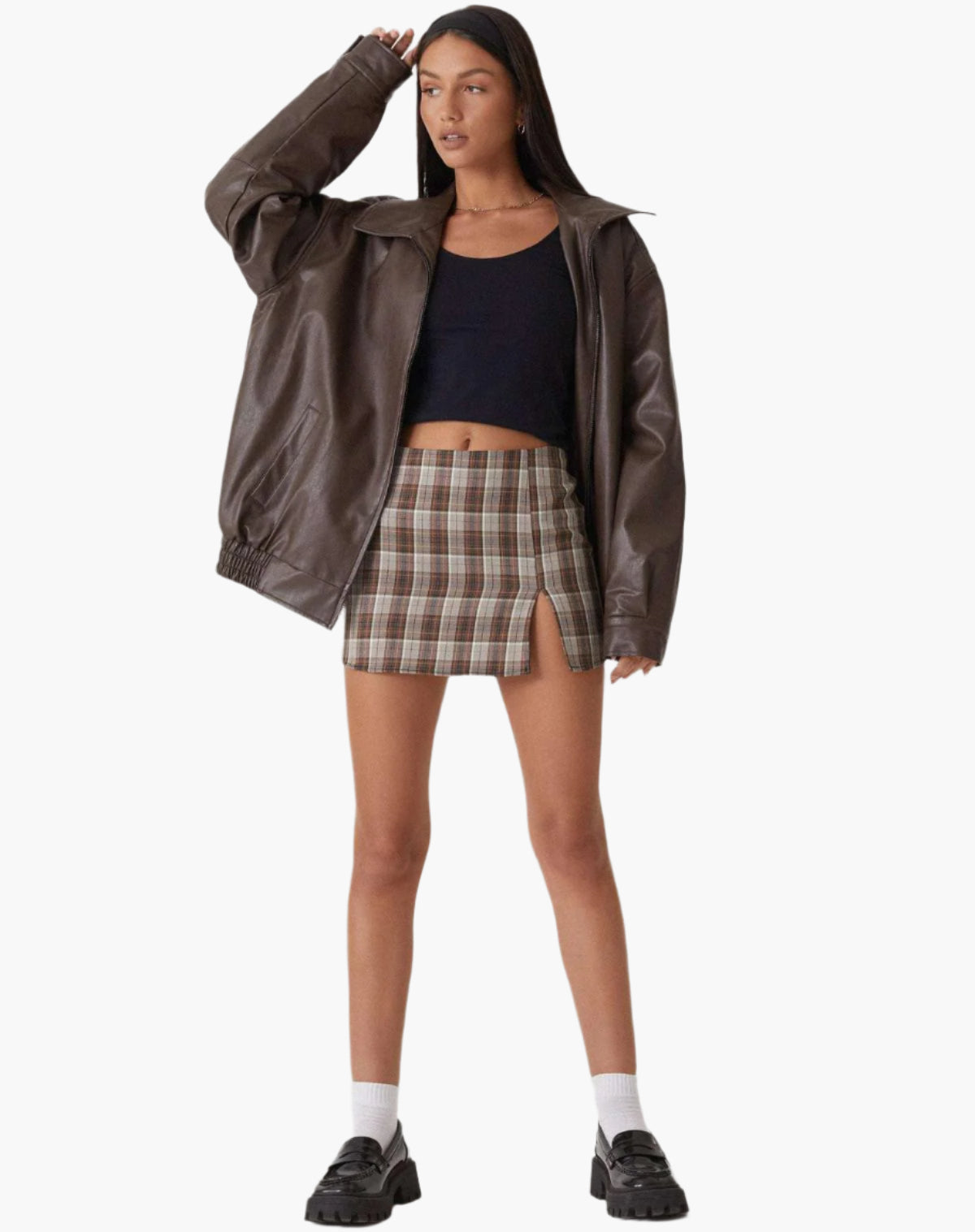 Damen Oversize jacke im Vintage-Stil – Modische Übergangsjacke für Alltag & Ausgehen