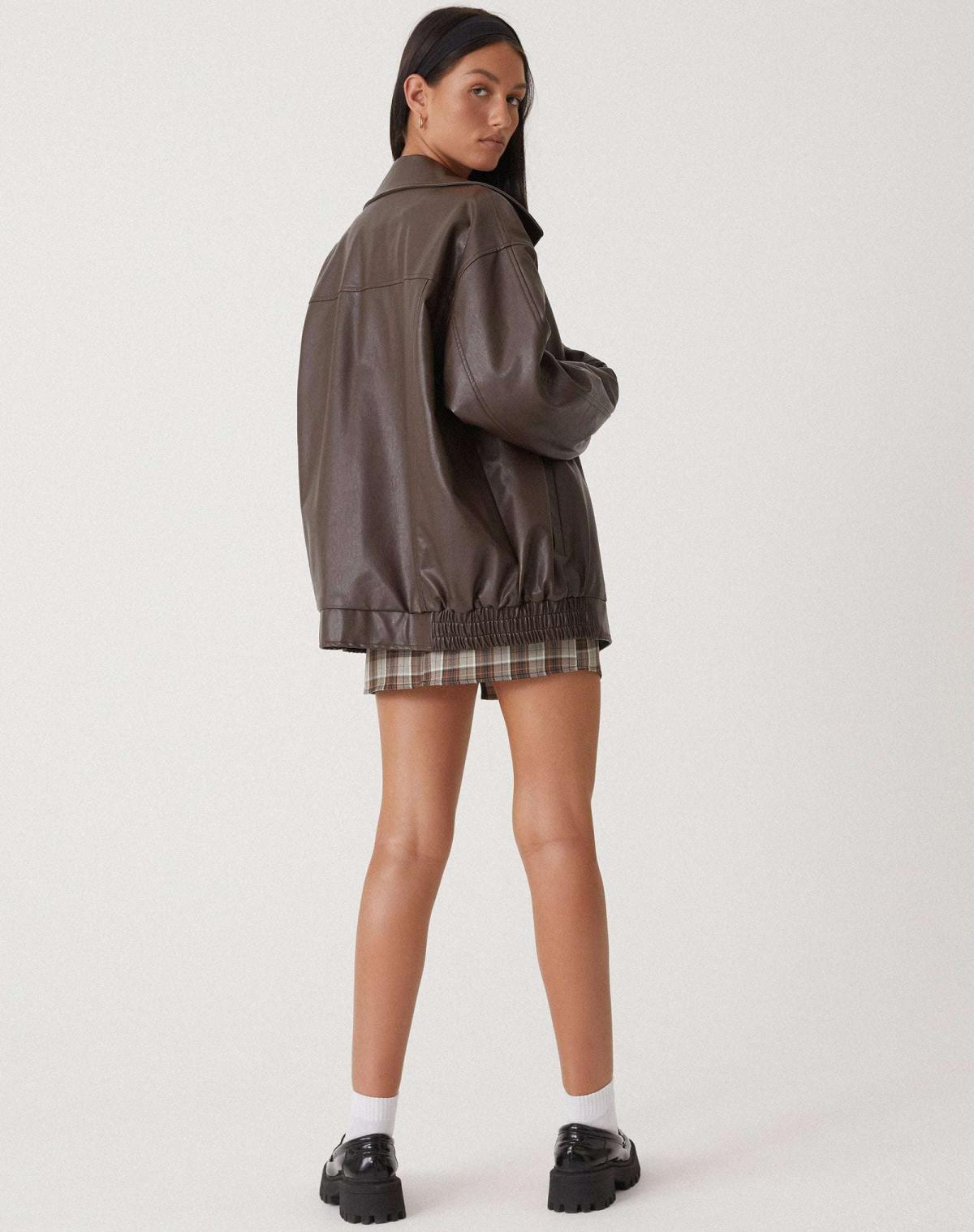 Damen Oversize jacke im Vintage-Stil – Modische Übergangsjacke für Alltag & Ausgehen