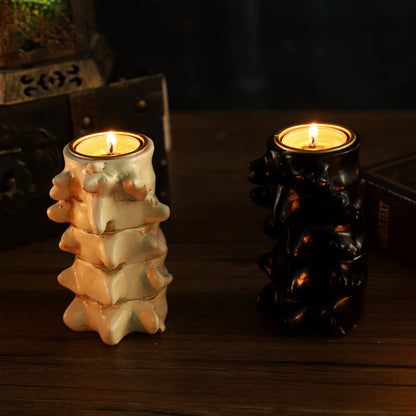 Halloween Gothic Candle Holder for Decoration – Heart, Brain, Spine – Creepy Table Decor