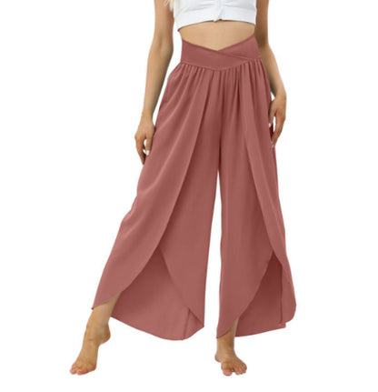 Ann – Weite Damenhose mit hohem Bund