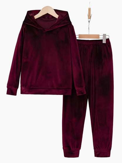 Women's casual home suit set with hoodie and jogging pants – comfortable lounge and casual style