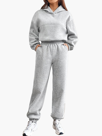 Women's Tracksuit Two-Piece Hoodie & Jogging Pants Casual Sport Streetwear