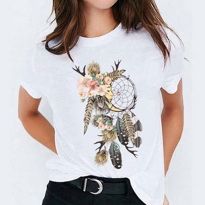 Alice – Süßes T-Shirt mit Cartoon-Druck