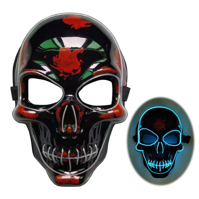 Halloween LED Glowing Skull Mask for Adults – Perfect for Costume Parties & Spooky Decorations