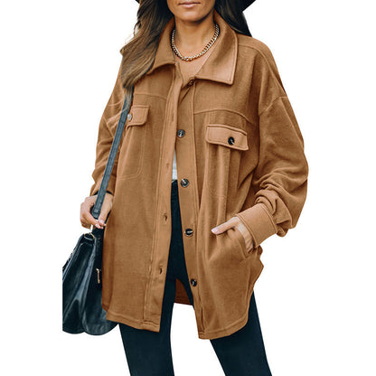 Sue – Cardigan aus Fleece mit Reverskragen