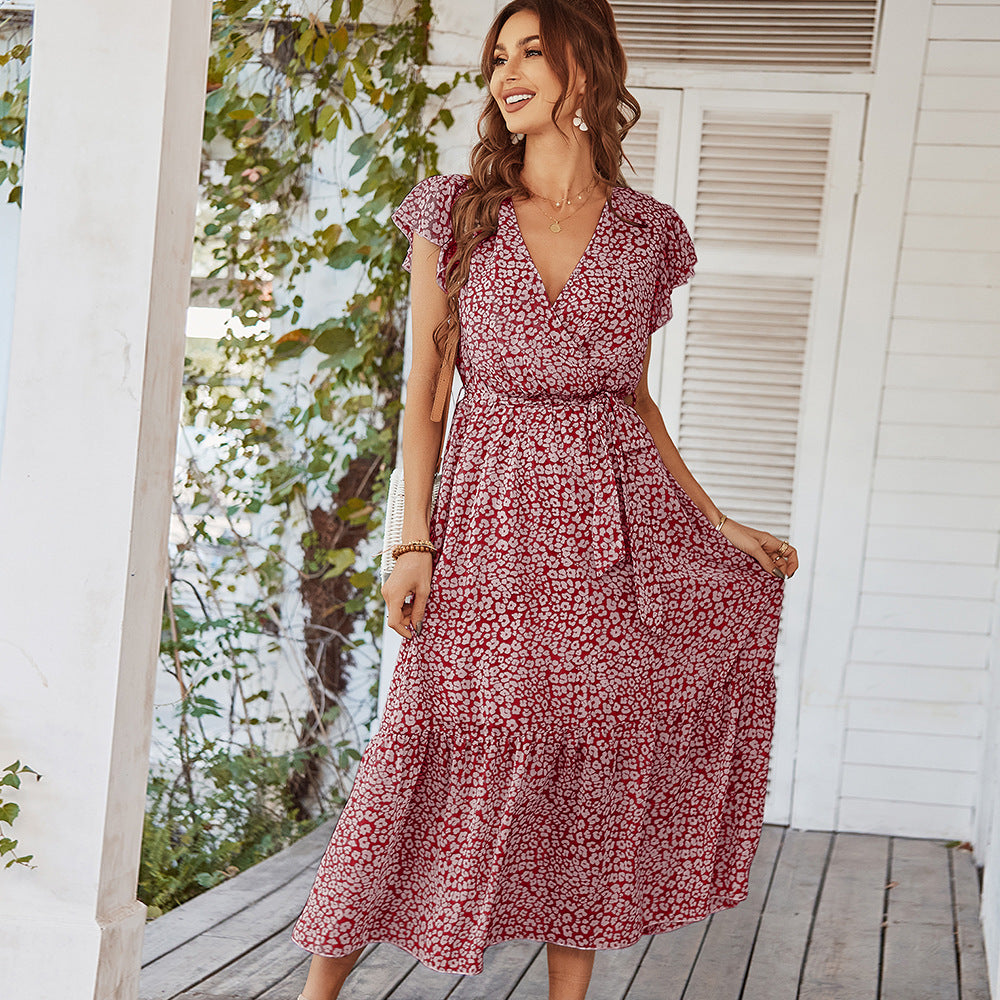 Esme – Lässiges Boho Maxikleid mit Blumenmuster