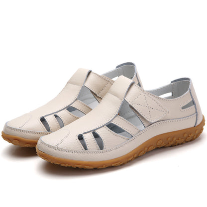 Zoe – Handgemachte Retro Weiche Sohle Velcro Freizeit Schuhe für Damen