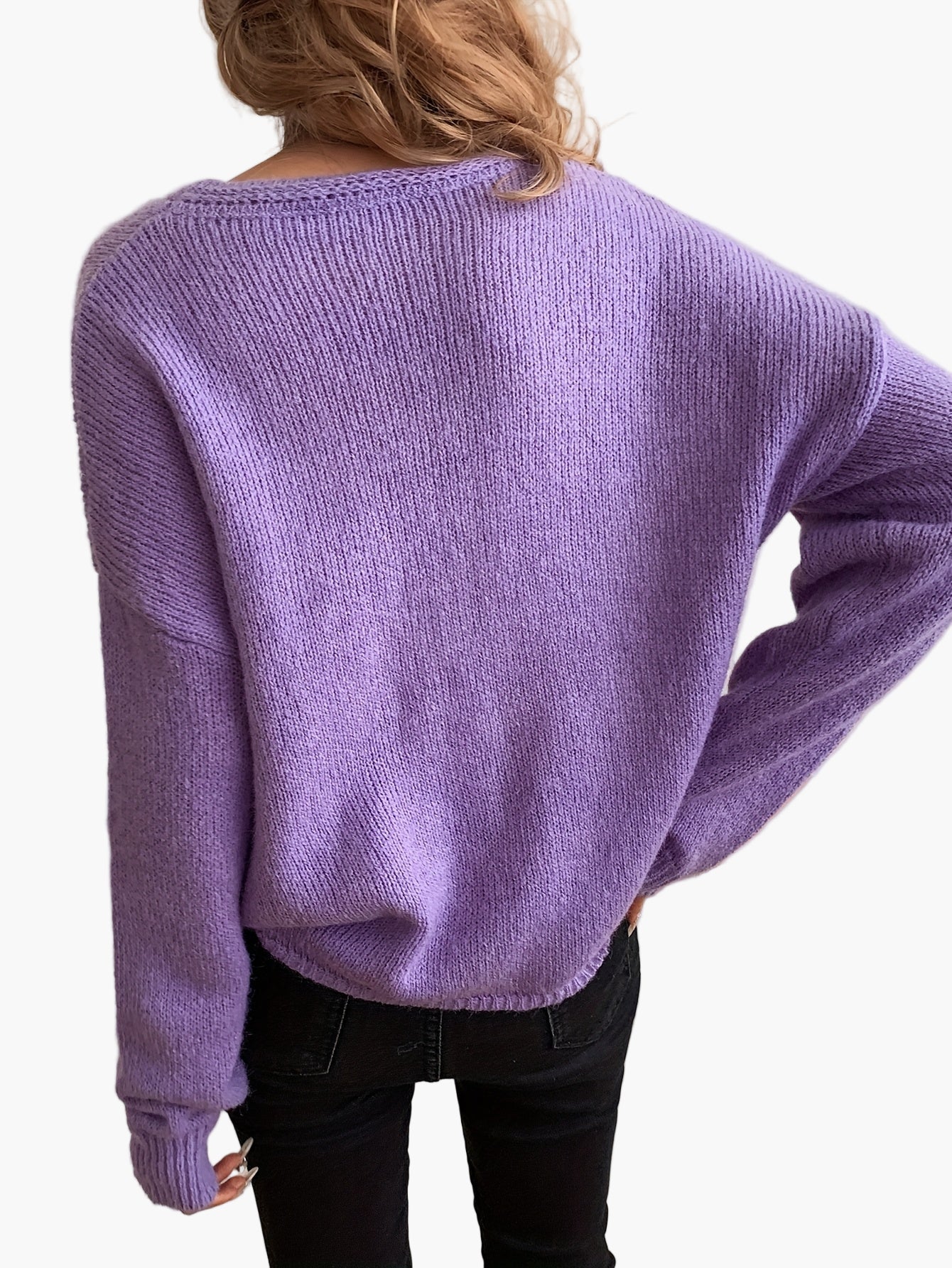 Damen Strickpullover mit Rundhalsausschnitt – Eleganter Freizeit-Look für jede Jahreszeit