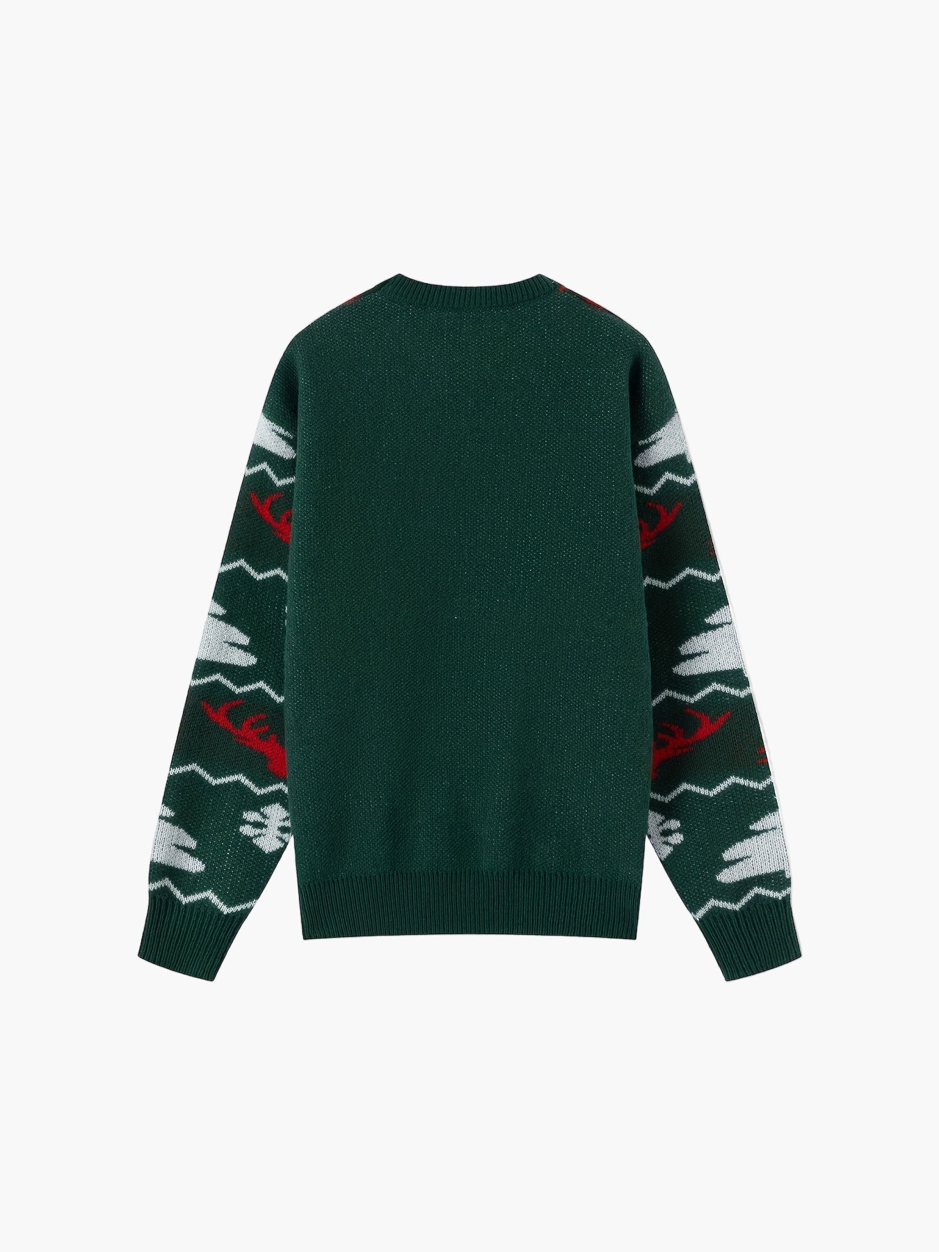 Men's Christmas Sweater with Reindeer and Christmas Tree Pattern – Perfect for Festive Occasions, Casual Party Style