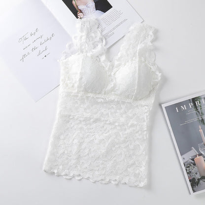 Marion – Damen Tube Top mit Brustpolsterung und Spitzenbindung