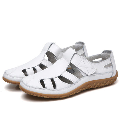 Zoe – Handgemachte Retro Weiche Sohle Velcro Freizeit Schuhe für Damen