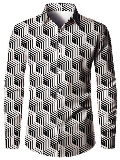 Tom – 3D digital print men's shirt in American style