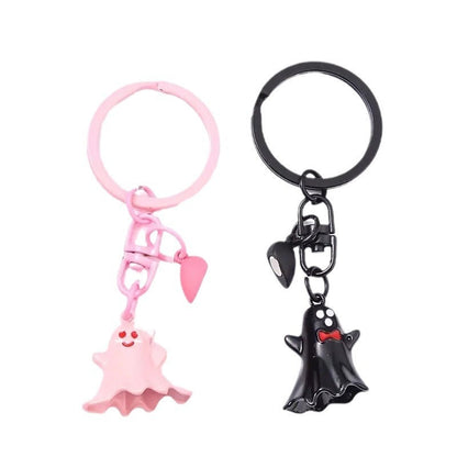 Halloween Keychain Set – Cute Ghosts for Couples, Friends & Decoration