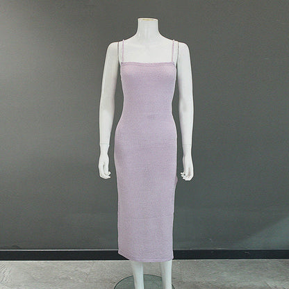 Damen Bodycon Strickkleid ärmellos – Elegantes Midi Sommerkleid für moderne Streetwear und Freizeit