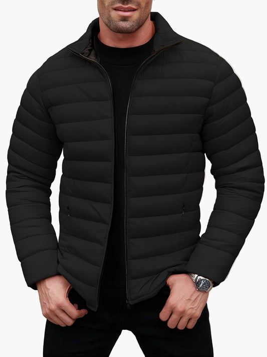 Herren Steppjacke Modern Casual mit Reißverschluss – Ideal für Alltag & Freizeit