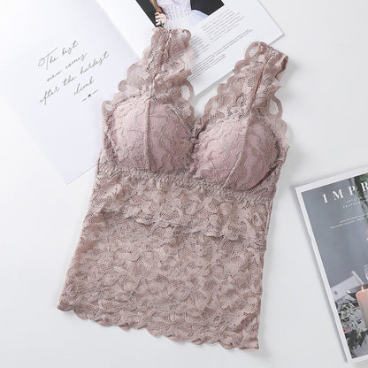 Marion – Damen Tube Top mit Brustpolsterung und Spitzenbindung