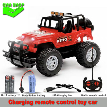 Remote-Controlled Offroad Toy Car for Boys – Adventure Jeep with Remote Control, Robust Design, Ideal Gift