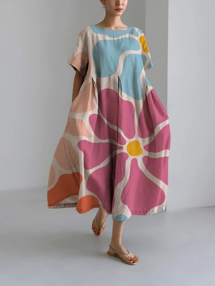 Natalie – Special women's dress with geometric pattern
