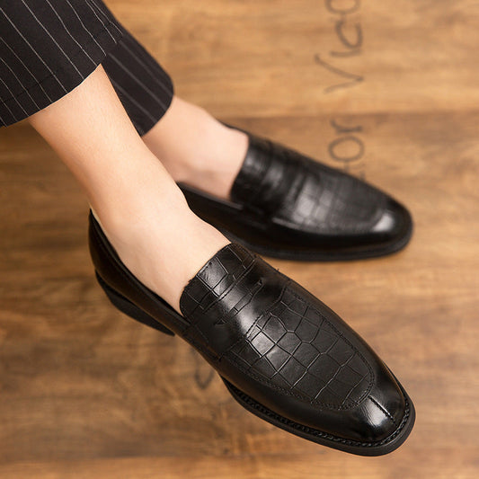 Ralph – Pointed vegan leather shoes in British Korean style