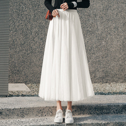 Jasmine – midi dress with pleated net skirt