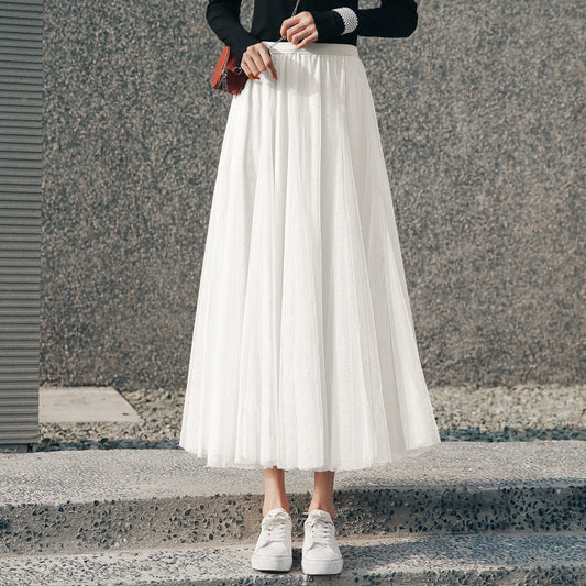 Jasmine – midi dress with pleated net skirt