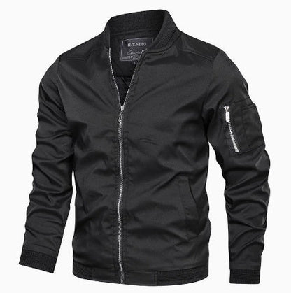 Men's Bomber Jacket Casual Streetwear – Modern Leisure Style for Everyday and City