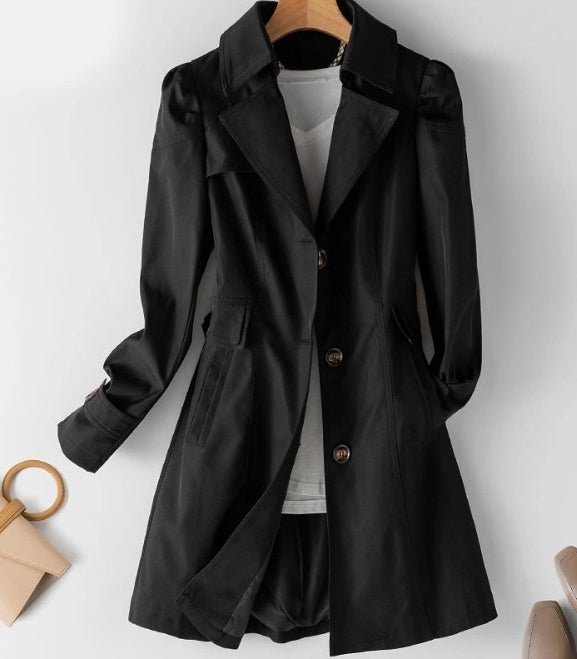 Tamara – Schlanker Damen-Trenchcoat im koreanischen Stil