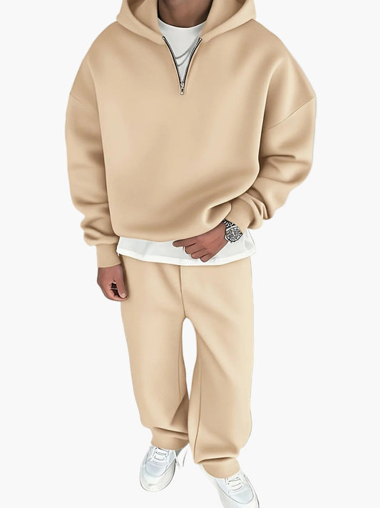 Herren Oversize Hoodie Jogginganzug Set – Streetwear Freizeit Trainingsanzug für Herbst und Winter