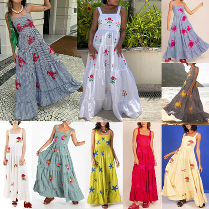 Mandy – Langes Strandkleid für Damen