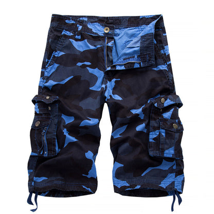 Tom – Camo Bedruckte Cargo Shorts in Kniehöhe