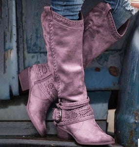 Carly – Mittelgroße Damen-Knights-Stiefel