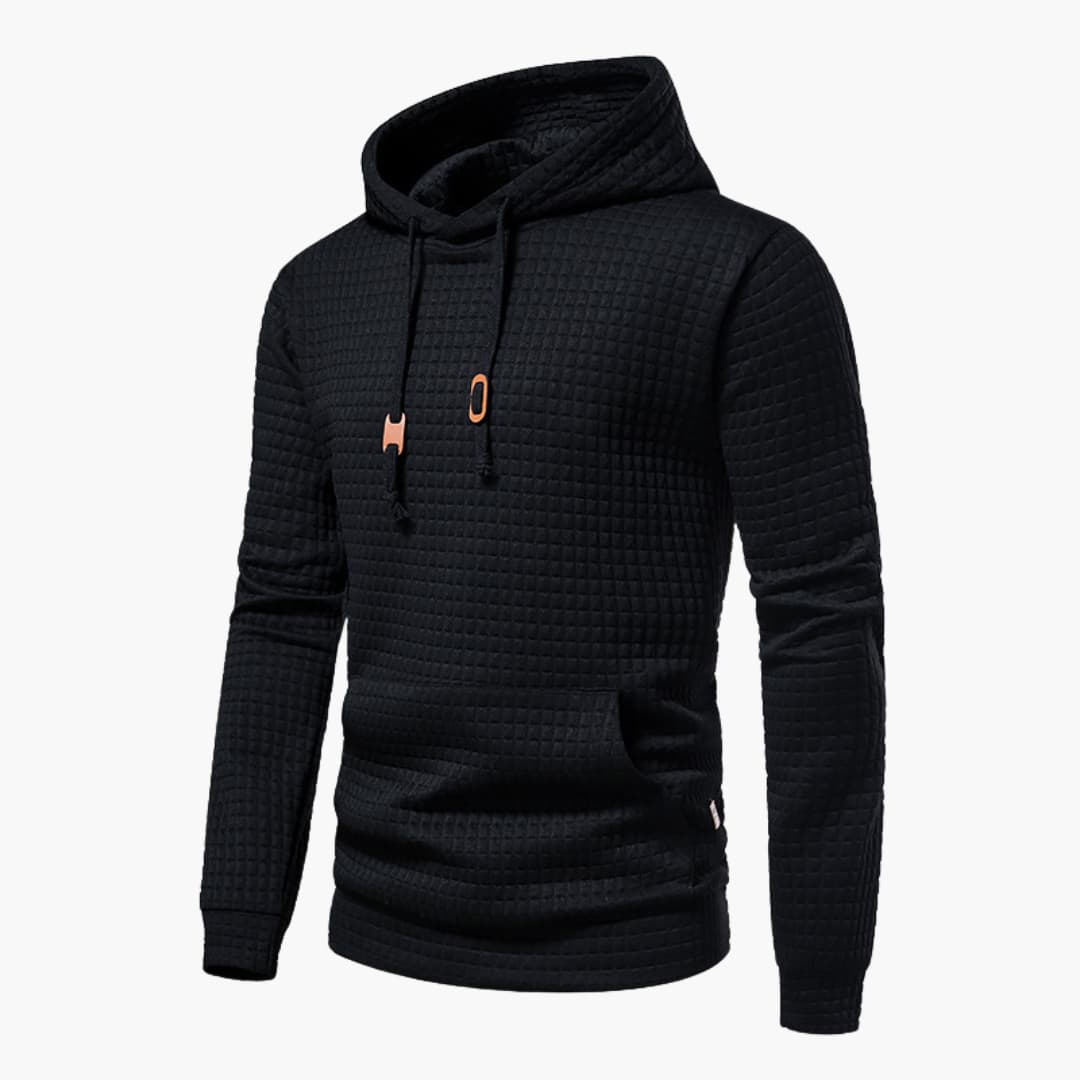 Herren Kapuzenpullover Kariert – Moderner Freizeit Hoodie mit Komfort und Stil