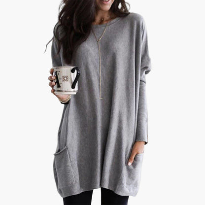 Damen Oversize Longpullover – Bequemer lässiger Style für Alltag & Freizeit