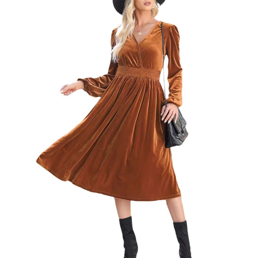 Ann – Schlichtes Langarmkleid für Damen