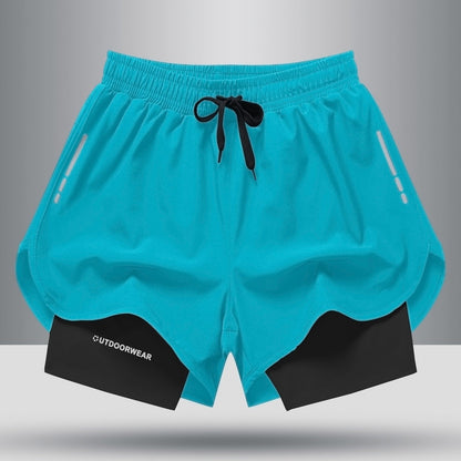 Thomas – Sportliche Herren-Shorts mit Kordelzug und doppelter Schicht