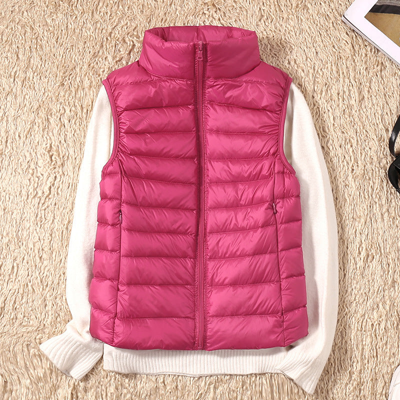 Damen Steppweste Leicht Daunenweste Modern Outdoor Alltag
