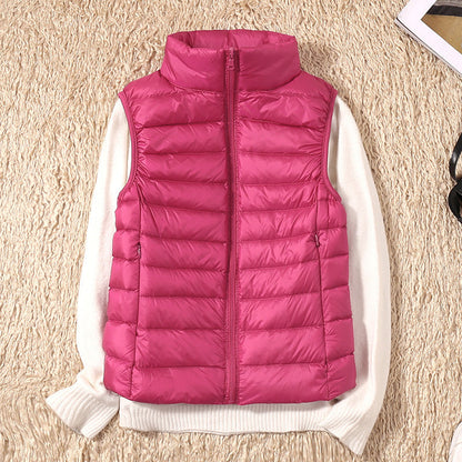 Damen Steppweste Leicht Daunenweste Modern Outdoor Alltag