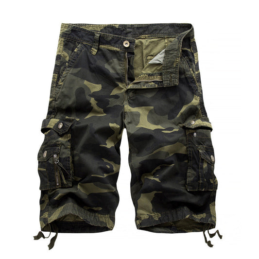 Tom – Camo Bedruckte Cargo Shorts in Kniehöhe
