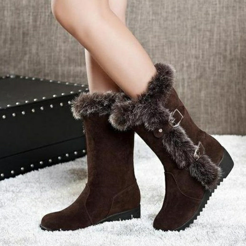 Imogen – Warme Fleece-Frauenstiefel bis zur Wade