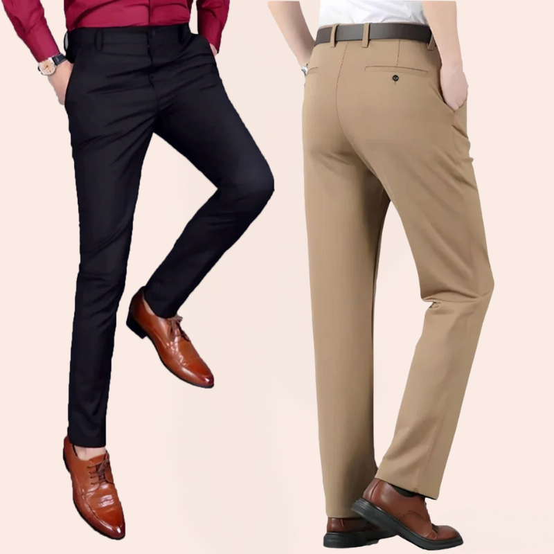Men's Stretch Business Pants – Elegant, Flexible Suit Pants for Office & Leisure