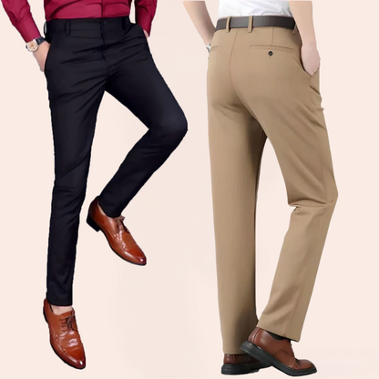 Men's Stretch Business Pants – Elegant, Flexible Suit Pants for Office & Leisure