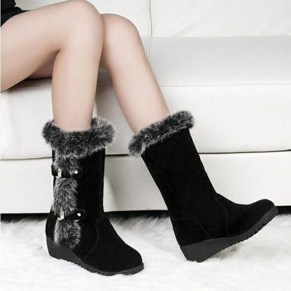 Imogen – Warme Fleece-Frauenstiefel bis zur Wade